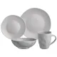 Набор посуды обеденный на 4 персоны 16 предметов shadow светло-серый - Bronco