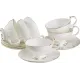 Фарфоровый чайный набор на 6 персон 12 предметов 250 мл - Lefard