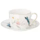 Фарфоровый чайный набор на 6 персон, 12 предметов, Стрекоза, 250 мл – Lefard