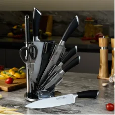 Набор ножей нжс на пластиковой вращающейся подставке, 8 предметов – Agness