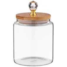 Емкость для сыпучих продуктов Kristall 500 мл, диаметр 9 см, высота 14 см, цвет прозрачный – Agness