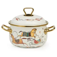 Кастрюля эмалированная с крышкой, серия Passage, 2.1 л, 16 см – Lefard