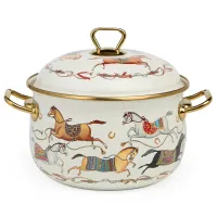 Кастрюля эмалированная с крышкой, серия Passage, 3.8 л, 20 см – Lefard