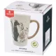 Керамическая кружка Парижские коты 13.5 x 9.5 x 14.5 см/530 мл – Agness