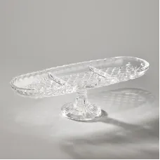 Блюдо на ножке овальное 3 секции 39x14 см – Alegre Glass