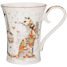 Фарфоровая кружка Парижские коты 420 мл – Lefard