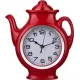 Часы настенные кварцевые chef kitchen красные 25х30х5 см диаметр циферблата=14 см - Lefard