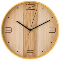 Часы настенные кварцевые Клен Танзау, диаметр 30 см, диаметр циферблата 29 см – Lefard