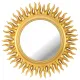 Зеркало настенное swiss home диаметр=47 см цвет: золото - Lefard