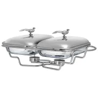 Мармит двойной серия Охота со стеклянными формами для запекания, 1,6л/1,6л – Lefard