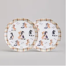 Набор тарелок закусочных Лучшие друзья, 2 штуки, 23 см – Lefard