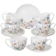 Фарфоровый чайный набор на 6 персон, 12 предметов Sentiment, 330 мл – Lefard