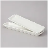Набор блюд Pearl прямоугольных 2 штуки 29*7,5*3 см – Lefard