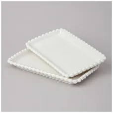 Набор блюд Pearl прямоугольных 2 штуки 20*12*2 см – Lefard