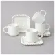 Фарфоровый чайный набор на 4 персоны, 8 предметов, Pearl, 7,5*10,5*8 см, 220 мл – Lefard
