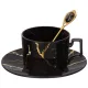 Фарфоровый чайный набор на 4 персоны, 12 предметов Fantasy черный, 250 мл – Lefard