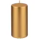 Набор свечей из 4 штук 10x5 см золотой металлик - Adpal