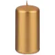 Набор свечей из 4 штук 8x4 см золотой металлик - Adpal