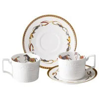 Фарфоровый чайный набор на 2 персоны, 4 предмета, Passage, 280 мл – Lefard