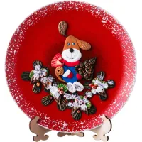 Тарелка декоративная, диаметр 20 см