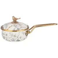 Ковш эмалированный, серия Яблоневый сад 14 см/900 мл d=14 см длина=31 см подходит для индукцион – Agness