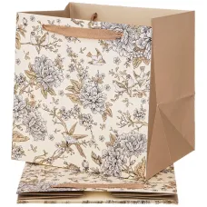 Комплект бумажных пакетов из 4 штук royal garden 30*30*25 см - Lefard