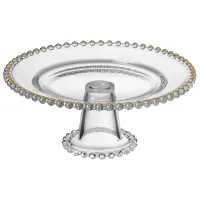 Блюдо сервировочное Golden Charm на ножке, 20*8 см – Lefard