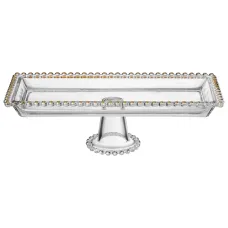 Блюдо сервировочное Golden Charm на ножке, 30*13*9,5 см – Lefard