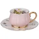 Фарфоровый кофейный набор на 6 персон, 12 предметов, Пинк, 95 мл – Lefard