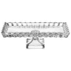 Блюдо сервировочное Crystality на ножке 28,5*15*9 см – Lefard