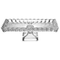 Блюдо сервировочное Crystality на ножке 28,5*15*9 см – Lefard