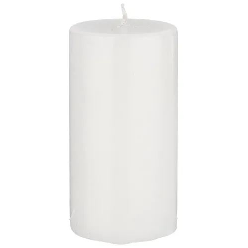 Свеча столбик белая 5x10 см - Bronco