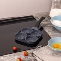 Сковорода Смайл с мраморным антипригарным покрытием, диаметр 18.5 см, высота 2.5 см – Agness