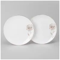 Набор тарелок закусочных Inspiration Золотой цветок 2 штуки 20.5 см – Lefard