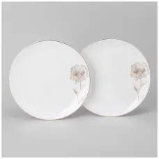 Набор тарелок закусочных Inspiration Золотой цветок 2 штуки 20.5 см – Lefard
