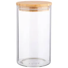Емкость для сыпучих продуктов native 1.2 л боросиликатное стекло 10*18 см - Agness