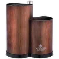 Подставка для ножей универсальная с держателем для полотенец, высота: 25*22*16 см – Agness