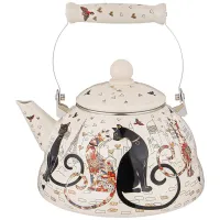 Чайник эмалированный 3 л Серия Парижские коты – Agness