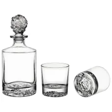 Набор для виски Lion: штоф + два стакана, 850 мл/310 мл - Lefard