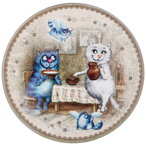 Подставка под горячее коллекция blue cats диаметр=10.3 см - Lefard