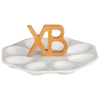 Блюдо для 8 яиц Native с дер. ручкой 21*2 см – Lefard