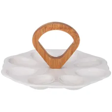 Блюдо для 8 яиц Native с дер. ручкой 21*2 см – Lefard