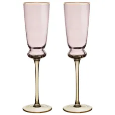 Набор бокалов для шампанского Twist & Shine Pink, 2 шт/210 мл - Lefard