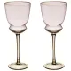 Набор бокалов для вина Twist & Shine Pink, 2 штуки/380 мл - Lefard