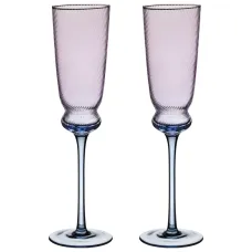 Набор бокалов для шампанского Twist & Shine Purple, 2 штуки/210 мл - Lefard