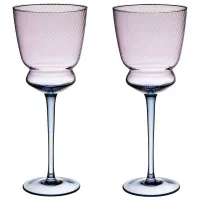 Набор бокалов для вина Twist & Shine Purple, 2 штуки/380 мл - Lefard