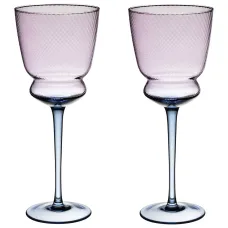 Набор бокалов для вина Twist & Shine Purple, 2 штуки/380 мл - Lefard