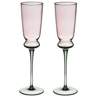 Набор бокалов для шампанского Twist & Shine Green, 2 шт/210 мл - Lefard