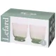 Набор стаканов Twist & Shine Green, 2 штуки/360 мл – Lefard