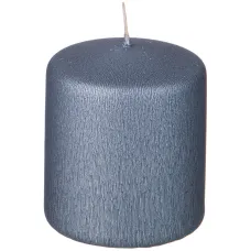 Свеча столбик 7/5,8 см серый - Adpal